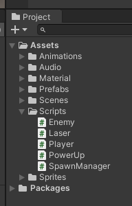 list of current project scripts